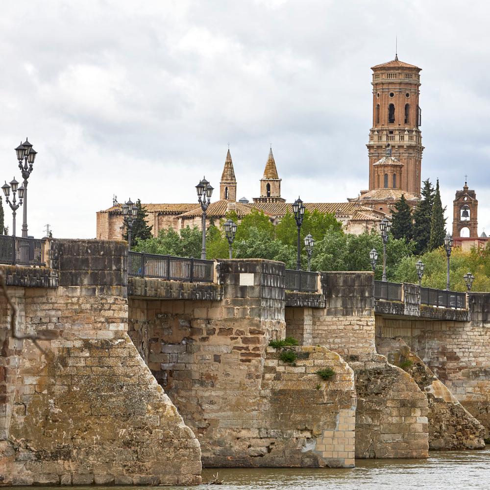 Vista de la catedral de Tudela